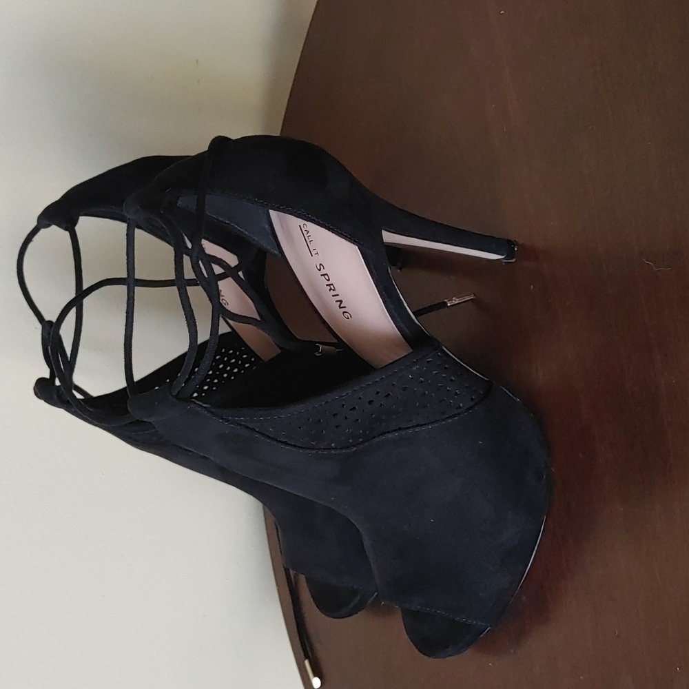 Call it Spring faux suede upper High heels shoes size 9,‎ 40